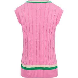 Professional Ladies Knit Sweater Vest - Sleeveless V-Neck Cardigan <b>Top</b> - Soft Breathable Female Office Fashion Wear Breathable - Product Image 2