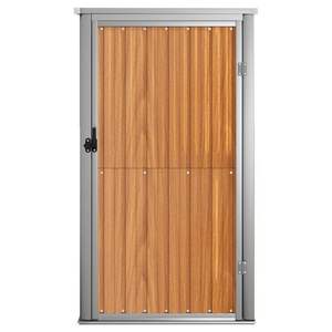 Caseta de Jardín Grande de Acero Galvanizado Marrón para Herramientas - Product Image 3