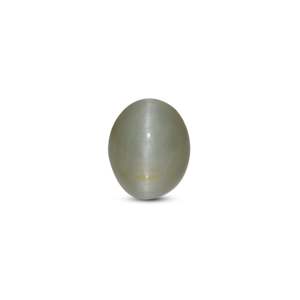 Natural Green Catseye Loose Gemstone 3.6 Carat Brilliant Cut for Fine Jewelry - Product Image 1
