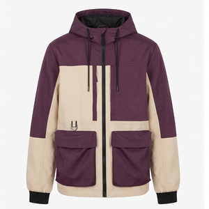 Men Windbreaker <b>Jacket</b>/ Men's <b>Jacket</b> <b>Long</b> Sleeve -Front Pockets Zipper Windbreaker Men's Hooded /<b>Waterproof</b> Rain Hood <b>Jacket</b> - Product Image 2