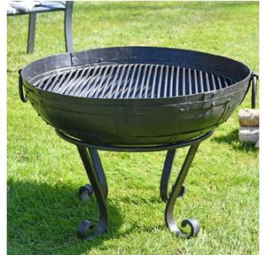 เตาไฟโลหะสีดำพร้อมเตาเผาไม้สำหรับเล่นโป๊กเกอร์กลางแจ้งและฝาครอบกันน้ำทรงกลมสำหรับเตาไฟกลางแจ้ง - Product Image 3