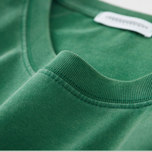 T-shirts pour hommes de grande taille en coton 100% de haute qualité 180 g/m², impression, broderie, t-shirt uni surdimensionné unisexe, t-shirt à col contrasté - Product Image 5