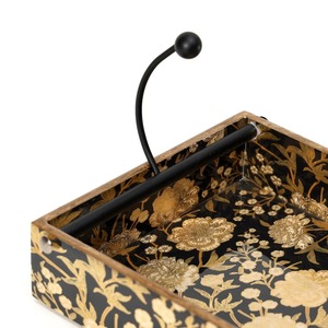 Boîte à mouchoirs en bois imprimée style bohème, durable et écologique, élégant organiseur de table pour salon, chambre et salle de bain - Product Image 5