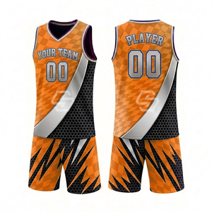 Maillot de basketball personnalisé de haute qualité, unisexe, col en V, sans manches, respirant, en maille, 180g polyester, impression personnalisée pour adultes - Product Image 3