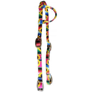 <span class=keywords><strong>Testiera</strong></span> per Cavallo in Nylon con Stampa Teal, Regolabile, per Equitazione, Produttore di Attrezzature Equestri - Product Image 4