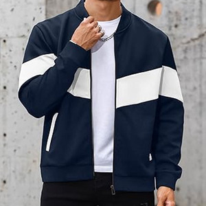 Chaqueta Varsity Personalizada al por Mayor de Última Tendencia para Hombre, Invierno, Resistente al Viento, Transpirable, 100% Algodón, Cargada por Dress Sports - Product Image 4