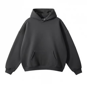 Custom Logo Streetwear Pullover Heavyweight Oversized Hoodie No <b>Strings</b> Drop Shoulder <b>Hoodies</b> 100% Cotton Autumn - Product Image 3