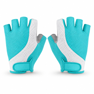 Gants de cyclisme demi-doigts haut de gamme avec protection en gel sur la paume, conception sur mesure, marque privée, vente en gros pour les détaillants de vélos - Product Image 4