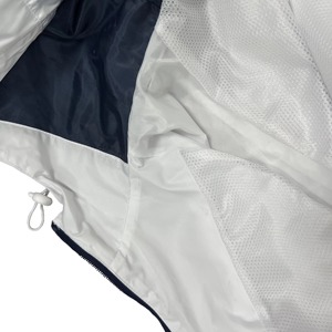 Unisex <b>white</b> breathable <b>waterproof</b> front windproof quick dry breathable <b>jacket</b> with zipper closure casual outerwear spring wear - Product Image 6