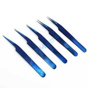 RMI Último Diseño de Plasma Azul, Marca Privada, Kit de Pinzas de Alta Calidad para Extensión de Pestañas, Herramientas de Acero Inoxidable, Puntas de Fibra para Volumen - Product Image 2