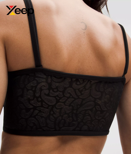 เสื้อชั้นในกีฬาโยคะคุณภาพสูงสำหรับผู้หญิง XEEP รุ่น XC-SB-185 แบบเรียบง่าย ระบายอากาศได้ดี สายปรับได้ แผ่นรองถอดออกได้ รองรับได้ดีเยี่ยม แห้งเร็ว - Product Image 4