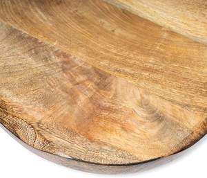 Tabla de cortar redonda de madera de mango, pala para pizza, tabla multiusos para picar, servir y preparar charcutería - Product Image 2