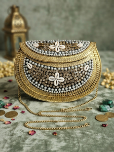Artisan indien-Embrayages de soirée en mosaïque fabriqués à la main pour femmes Accessoire parfait pour les fêtes et les occasions spéciales Design tendance - Product Image 2