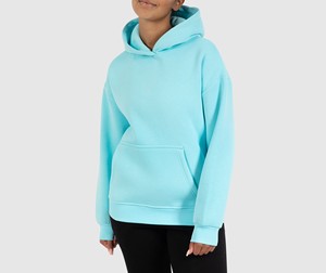 Sweat-shirt à capuche en coton pour la vente en gros, avec design à revers côtelés, pour marques de mode, commandes à faible MOQ - Product Image 1