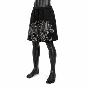Custom <b>Mens</b> <b>Black</b> High Street Solid Streetwear <b>Shorts</b> OEM ODM 100% Cotton Breathable Eco-Friendly Drawstring Waist Oversized - Product Image 3