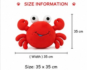Lindo Peluche de Cangrejo, Juguete de Peluche de Tela Velboa, Animal de Peluche, Regalo para Niños, Decoración del Hogar, Muñeco Suave - Product Image 6