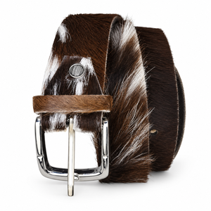 New Arrival Casual <b>Hair</b> Leather Belts Eco-Friendly Lightweight High Quality Durable Vintage Copper Buckle Solid Pattern Custom - Product Image 2