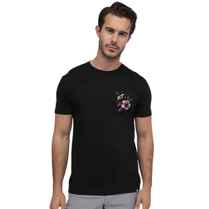 T-shirt surdimensionné personnalisé en coton 100% imprimé en relief pour hommes, lavable, respirant, séchage rapide, décontracté, manches courtes, écologique - Product Image 3