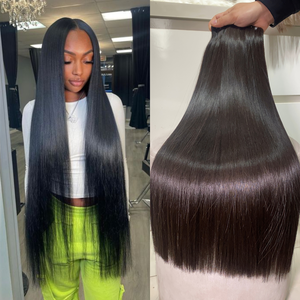 Venta caliente 10)% Remy Extensiones de cabello Hueso Recto Paquetes Trama 100% Cabello humano Doble dibujado Virgen Proveedor mayorista - Product Image 5