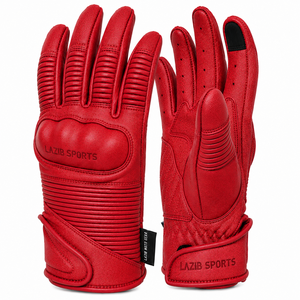 Wholesale Genuine Leather Motorcycle <b>Gloves</b> Breathable Motorbike Riding <b>Gloves</b> OEM ODM Custom Branding Off Road Sports <b>Gloves</b> - Product Image 4