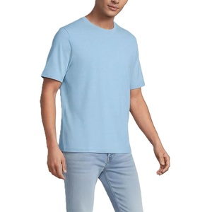 Camiseta de cuello redondo para hombre al por mayor, elegante, de alta calidad, de secado rápido, ropa casual de punto, diseño personalizado, a la moda, en Bangladesh - Product Image 1