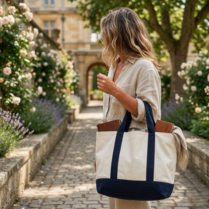 Custom Cotton Canvas Beach Tote Bag | Eco Friendly Reusable Shopping Carry Bag Durable Standard Size Export Ready OEM Supply Bag - Product Image 5