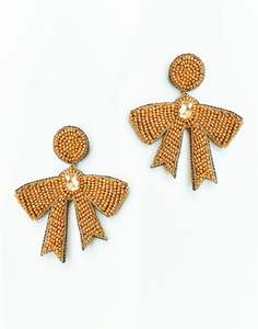 Customable design best quality seed beaded embroidery <b>handmade</b> <b>earring</b> and ear jewelry for girls from India - Product Image 2