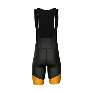 Pantalones Cortos de Ciclismo para Hombre, Negros con Paneles Amarillos, Ropa Deportiva Transpirable - Product Image 3