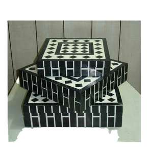 Latest Design Bone Inlay <b>Box</b> for Decorative Jewelry <b>Box</b> Handmade Luxury Bone Inlay <b>Shelf</b> <b>Box</b> & Jewelry Organizer for Hot Selling - Product Image 2