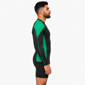 Haut de compression respirant et anti-humidité à manches longues pour entraînement de grappling et MMA en polyester et élasthanne - Product Image 3