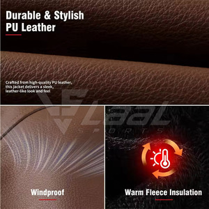 High Quality Modern Fit Comfortable Feel For Street Style Winter <b>Jacket</b> With Trendy Look <b>Men</b> <b>Leather</b> <b>Jacket</b> - Product Image 6