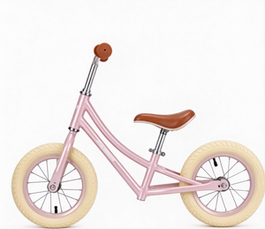 Vélo d'équilibre pour enfants en alliage d'aluminium rose, 2 roues, sans roulettes, selle réglable pour tout-petits - Product Image 1