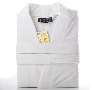 Peignoir en velours éponge 100% coton personnalisé Nesta Sports pour hommes, pour la maison et le spa, avec logo brodé - Product Image 6