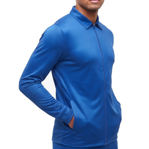 Mens Professional Training Jacket Full <b>Zip</b> Fleece Eco-Friendly Windproof Sports Team Wear Athletic Track Jackets - Product Image 1