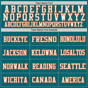 Maillot de football américain personnalisé blanc et aqua, impression personnalisée pour équipe - Product Image 3