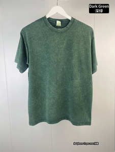 Camisetas de Lujo para Hombre, Estilo Vintage, Lavado Ácido, Oversize, 100% Algodón Grueso, Alta Calidad - Product Image 4