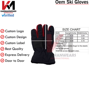 Kids Adult Ski <b>Gloves</b> <b>Waterproof</b> Warm Snow <b>Gloves</b> for Winter Sports Retail Brands Private Label Custom Logo Wholesale - Product Image 4