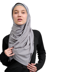 ผ้าคลุมศีรษะฮิญาบแบบเรียบคุณภาพสูงสำหรับผู้หญิง เนื้อผ้านุ่มลื่น ระบายอากาศได้ดี ผ้าคลุมศีรษะอิสลาม ผู้ผลิตขายส่ง - Product Image 6