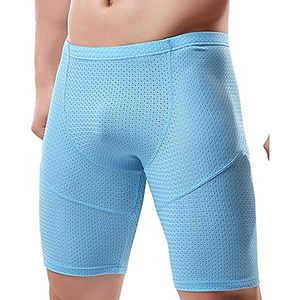 Serie Aero-Compression: Pantalones Cortos de Malla Transpirable de Alto Rendimiento para Hombre en Azul Cielo - Product Image 1