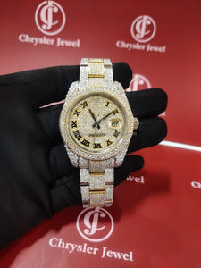 Hip Hop Busto Abajo 41MM Mens Iced Out Reloj de marca Honeycomb Setting Vvs Moissanite Reloj Hip Hop Ice Out Reloj de lujo - Product Image 6