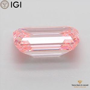 ใบรับรอง IGI เพชร CVD ขนาด 4.02 กะรัต สีชมพูสดใส ระดับความสะอาด VVS2 ทรงมรกต สำหรับจี้เพชรเดี่ยว ของขวัญ - Product Image 6
