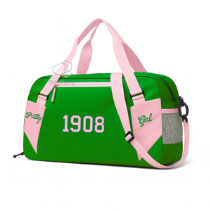 Alpha | Kapa | Alpha Sorority Duffel <b>Bag</b> Women's Spacious Weekender Travel <b>Bag</b> <b>Overnight</b> Gym Sports Luggage Collegiate Tote <b>Bag</b> - Product Image 2