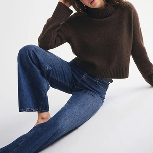 Jeans cargo en denim pour femmes de qualité supérieure, multi-poches, tendance, streetwear décontracté, vente en gros, fabricant OEM ODM - Product Image 4