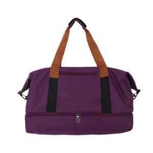 Bolsa de deporte impermeable extra grande de gran capacidad, bolsa de deporte de alta calidad, bolsa de deporte personalizada, compartimento para zapatos de cuero PU - Product Image 4