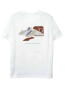 Camiseta de algodón personalizada con gráfico de montaña, tacto suave, ajuste cómodo para camiseta informal al aire libre - Product Image 2