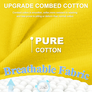 T-shirts à manches courtes, col rond, surdimensionnés, en coton, design et taille personnalisés, élégants, respirants, multicolores, t-shirts d'été - Product Image 6