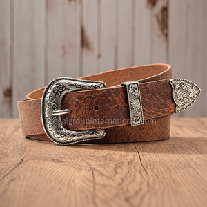 Vintage Western <b>Belt</b> Distressed Brown Grain Leather <b>Belt</b> for Men & Women High Quality Rustic Crackle Finish <b>Cowboy</b> <b>Belt</b> - Product Image 3