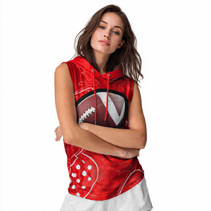 Sudadera sin Mangas de Malla 100% Poliéster para Fútbol, Sudadera sin Mangas Personalizada por Sublimación, Sudadera sin Mangas Personalizada para Mujer - Product Image 2