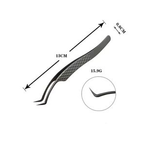 Juego de Pinzas para Pestañas de Acero Inoxidable de Precisión Quirúrgica Morje, Puntas Suaves para Uso Estético - Product Image 4