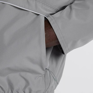 Custom Design Logo Slate <b>Grey</b> Full Zip Windbreaker Men's <b>Jackets</b> Breathable Lightweight Nylon Fabric <b>Waterproof</b> <b>Jacket</b> For Me - Product Image 4